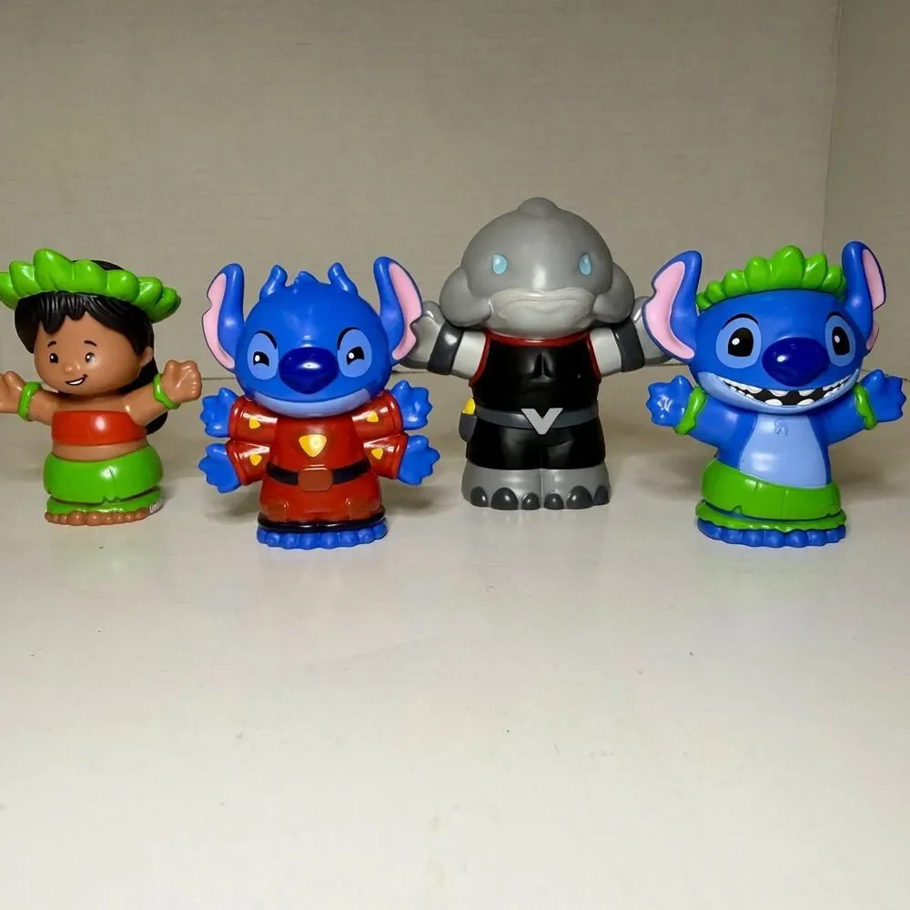 Lilo And Stitch Little People Collector Edition Set Of 4 Fisher Price Gantu EUC